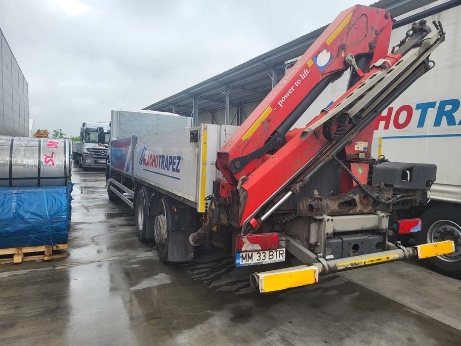 Camion  Scania P410 cu Macara+Remorca wecon