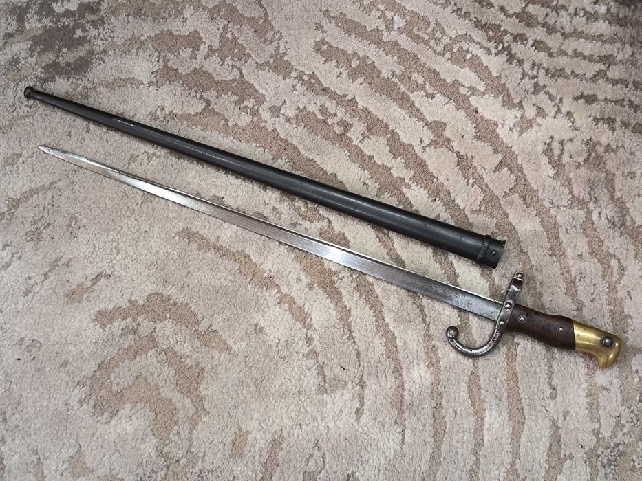 Френски щик нож байонет ГРА GRASS M1874 съвпадащи номера