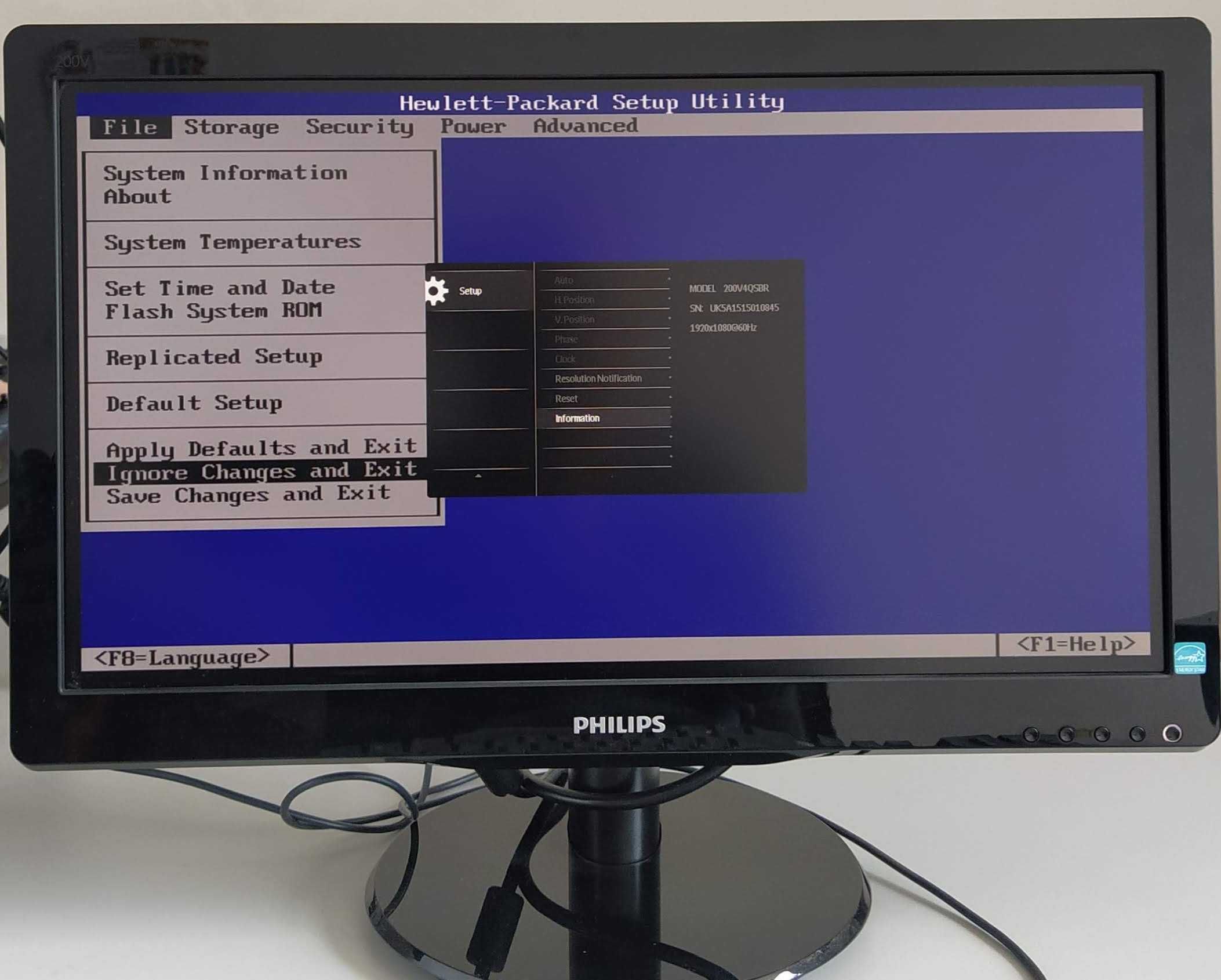 Monitor LED SH Philips 200V4Q