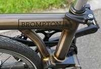 Bicicleta pliabila Brompton H6R Black Edition , Raw Lacquer , 6 speed