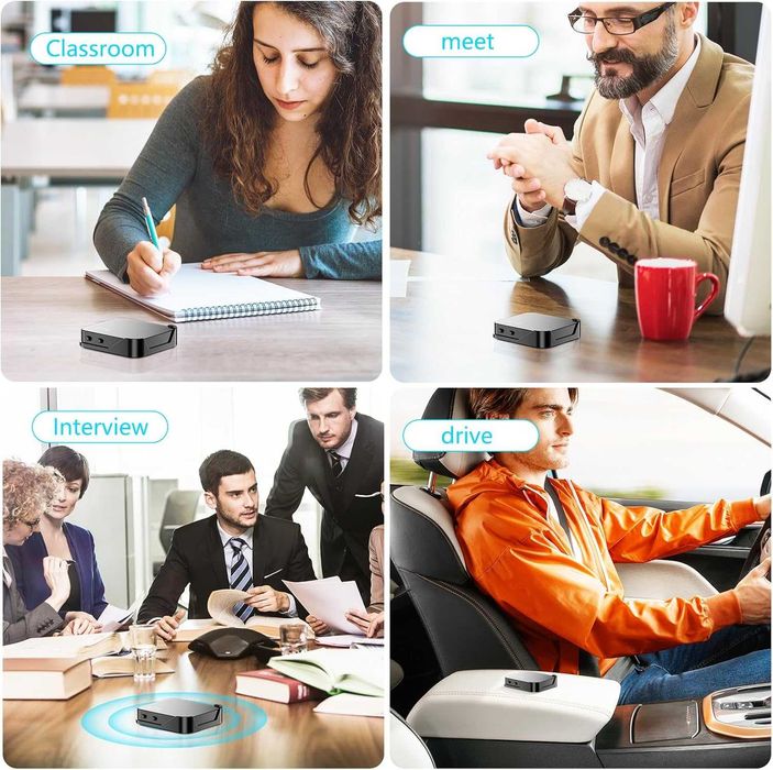 Цифров гласов рекордер, 100 GB флаш памет тип C със запис на глас