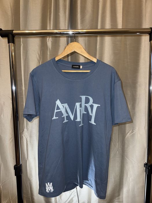 Tricou Amiri albastru Nepurtat Nou