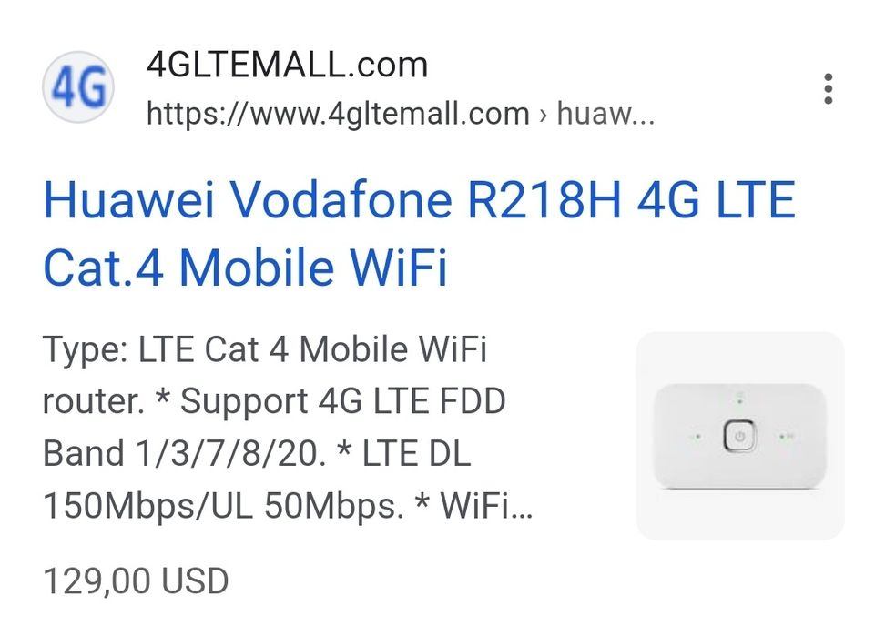 WiFi router 4G portabil, liber retea