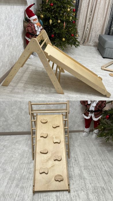 Горка скалодром с треугольником пиклер