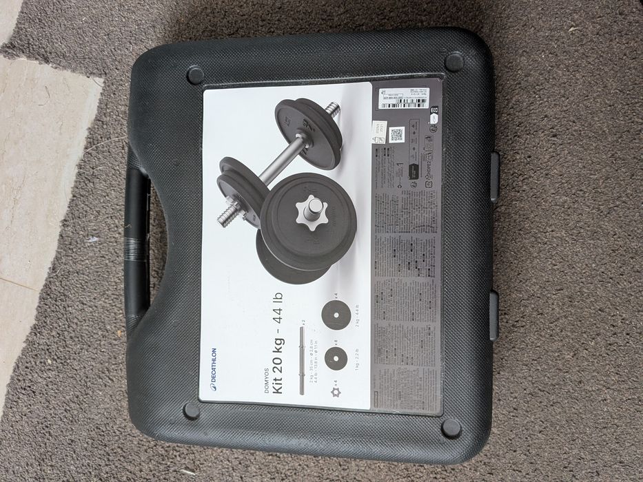 Set gantere decathlon 20 kg
