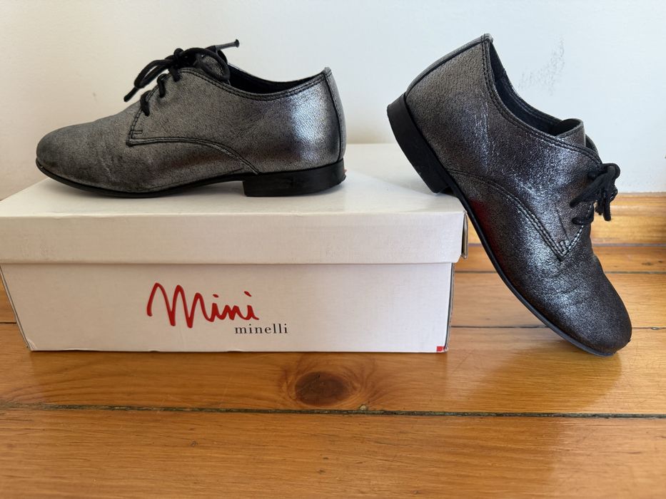Официални детски обувки от естествена кожа на mini Minelli, 33 номер