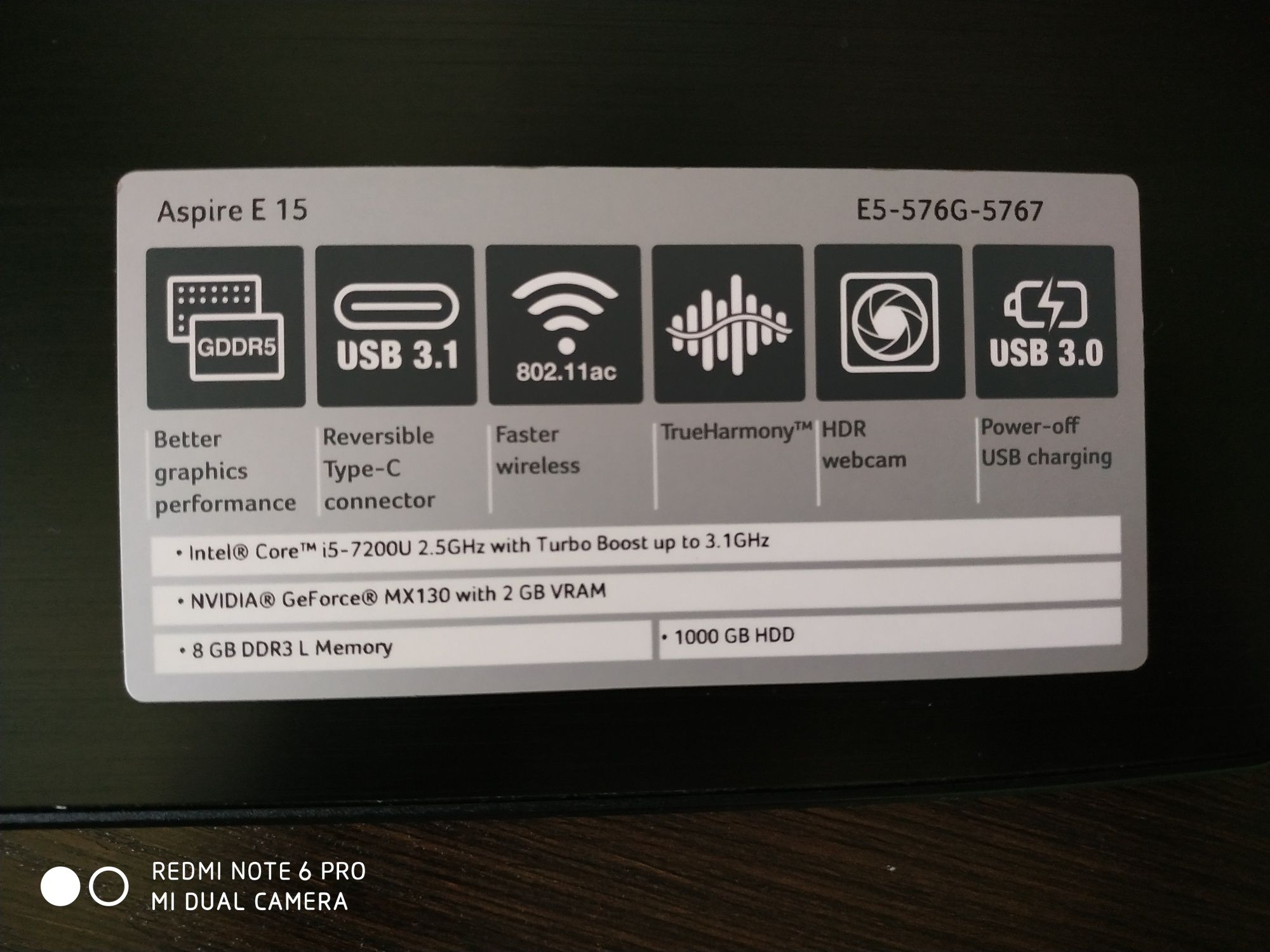 Noutbook Acer Aspire E15