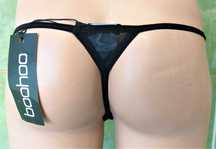 Chiloti tanga mini snur de senzatie! lux BOOHOO(UK) fete/femei S (noi)