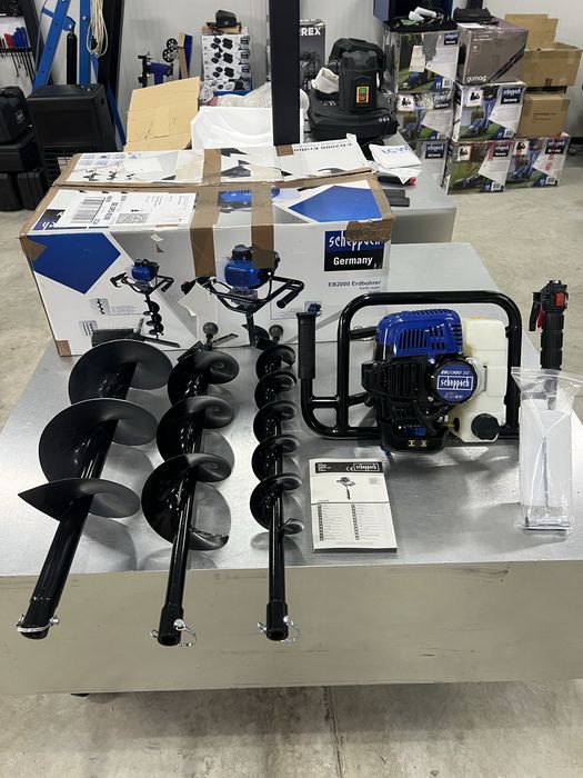 Моторен свредел за дупки в земята Scheppach EB2000