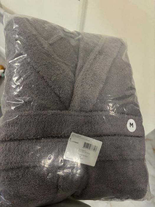 Уелнес халат лилав размер М 100% памук