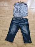 Vind pantaloni scurți  și bluzită.