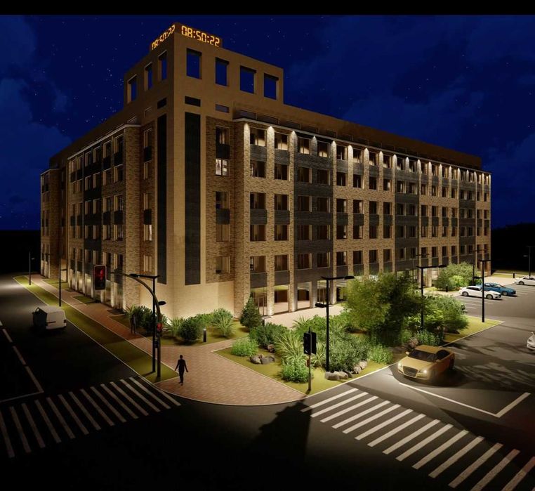 1 комнатная квартира в новом ЖК , район  8 школы