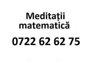 Meditatii MATEMATICĂ și ROMÂNĂ sect 6 , Chiajna sau ONLINE