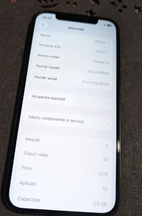 iPhone 12, 128Gb memorie, arată și funcționează foarte bine