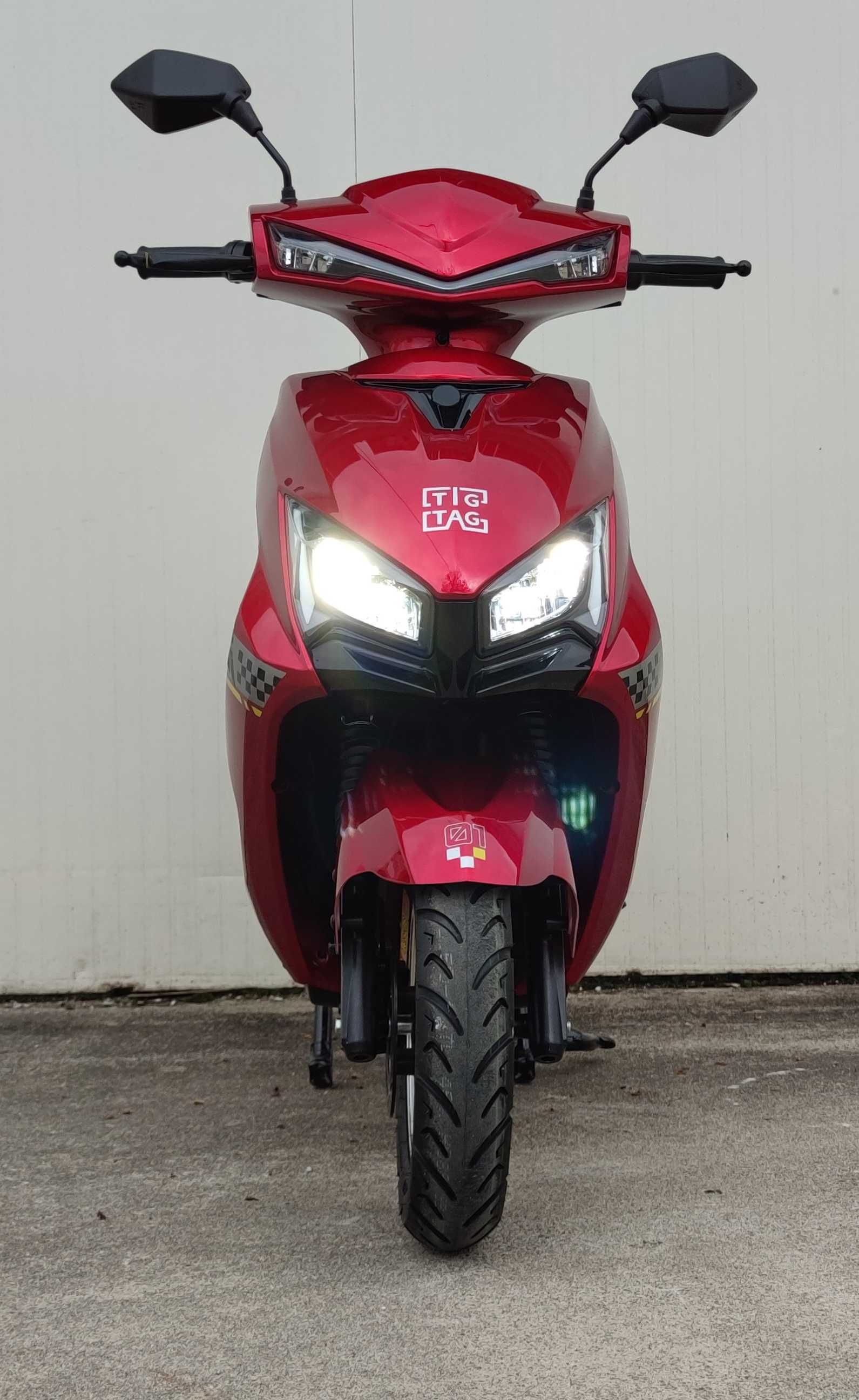 Електрически скутер EcoWay модел ZG-S 2000W винено червен