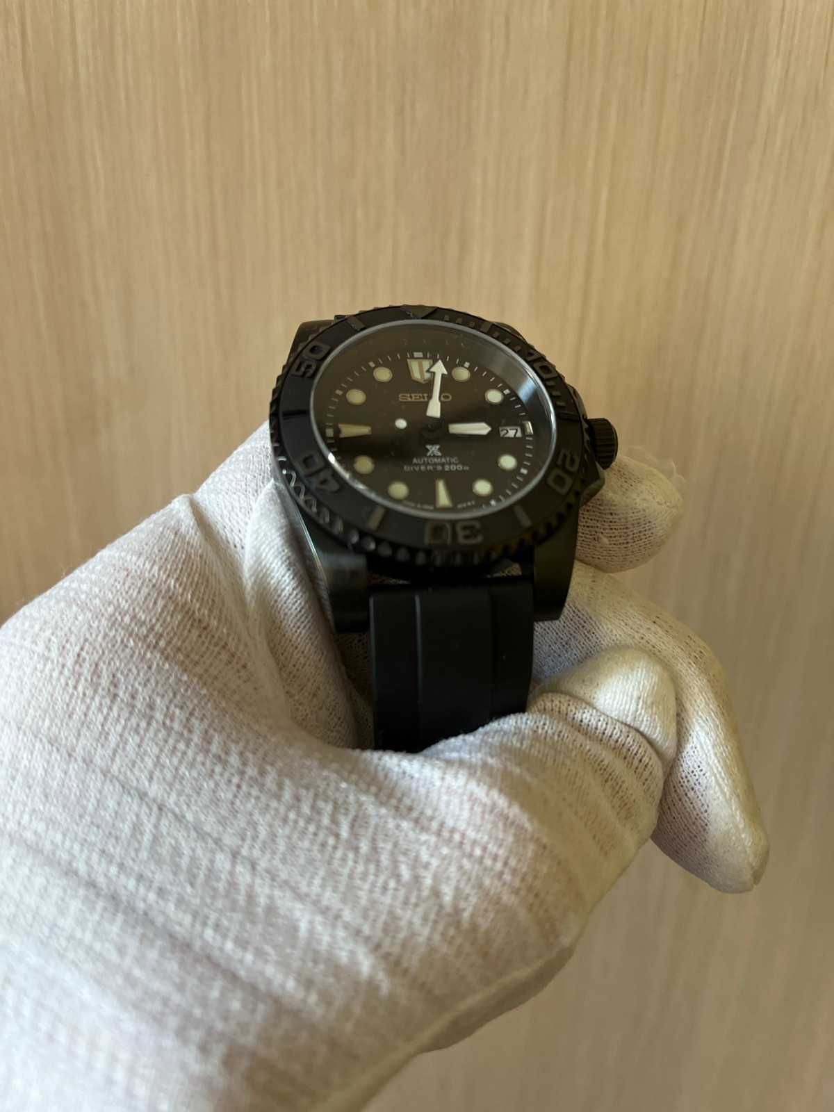 Часовник Seiko Yachtmaster Black (mod)
