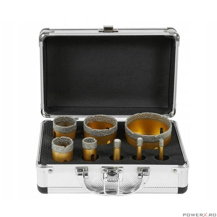 Set 8 carote diamantate pentru piatra, gresie si beton 6-68mm M14