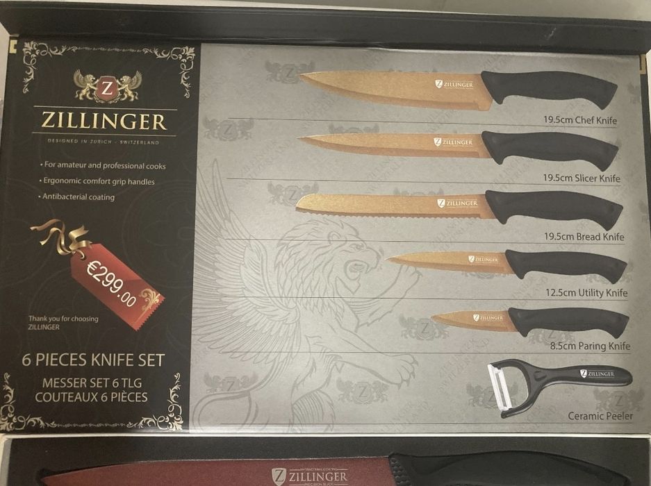 Set cutite Zillinger 6 piese produs din Elvetia