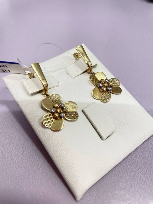 Золотые Серьги 585 проба Италия