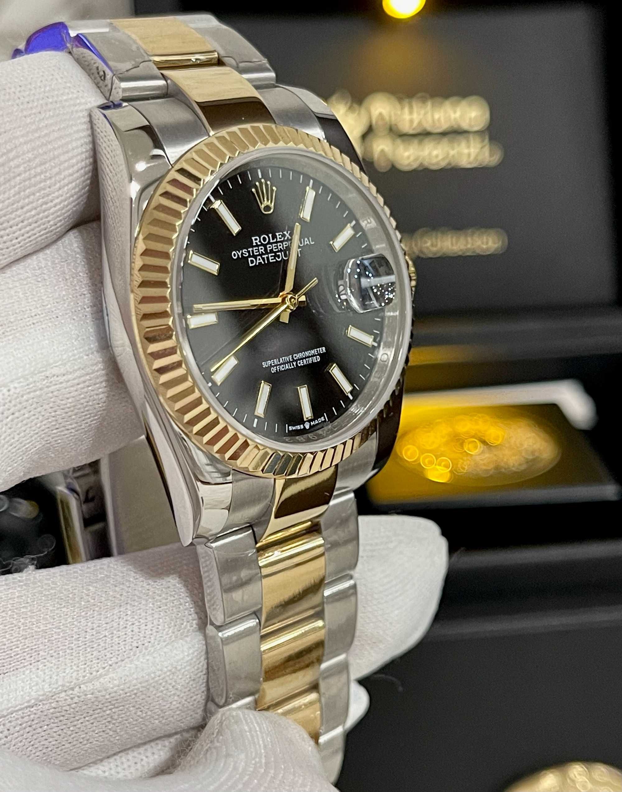Дамски 36mm Oyster двуцветен