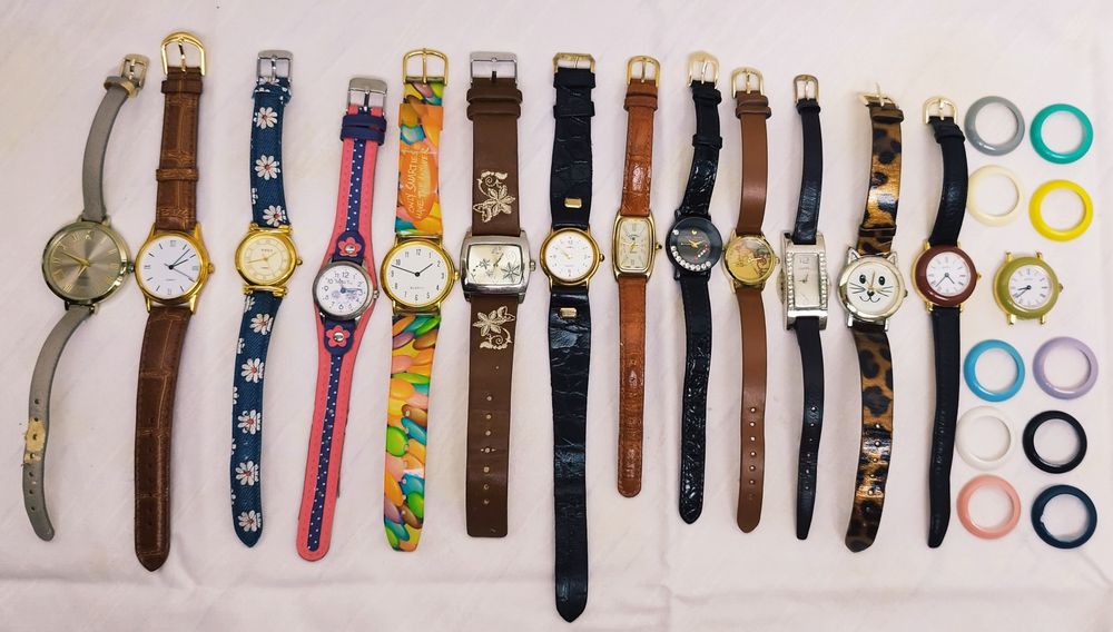 Ceasuri de damă, de mână, cu quarț, funcționale,