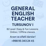 General English / Maktab ingliz tili bo‘yicha repetitorlik xizmatlari