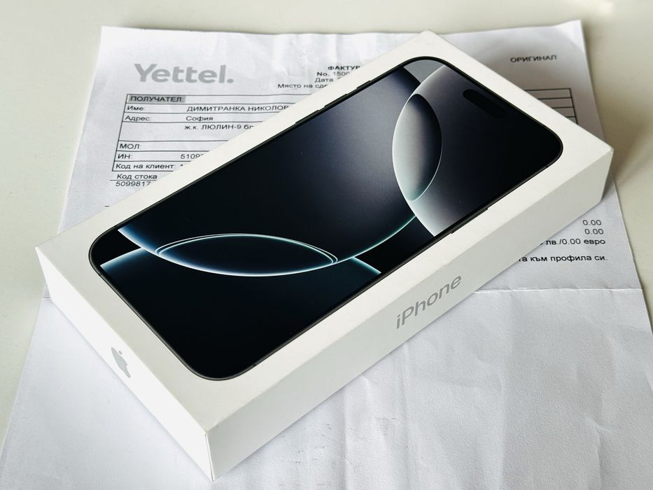 НОВ! Iphone 16 Pro Max 256GB White Titanium Гаранция 3 години