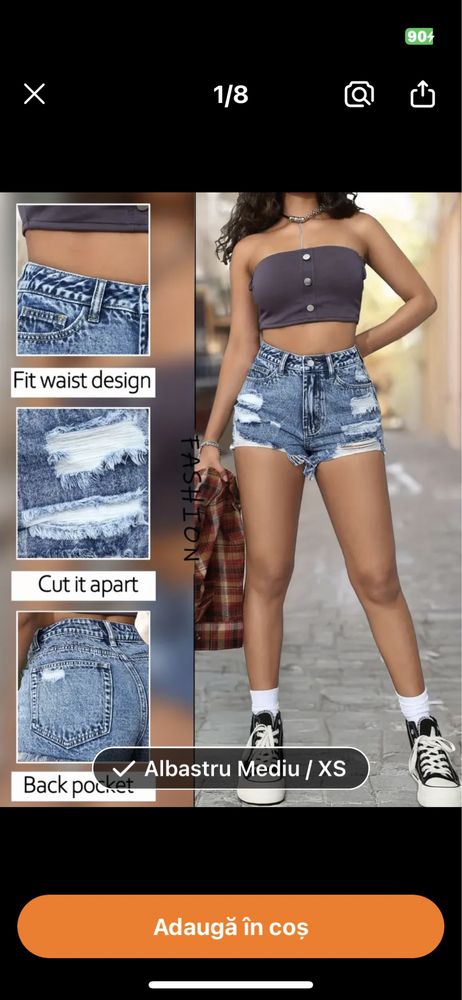 Blugi scurti denim