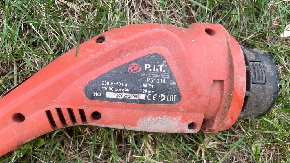 Продаем электрогазонакосилку pit51018 в комплекте триммер pit51014