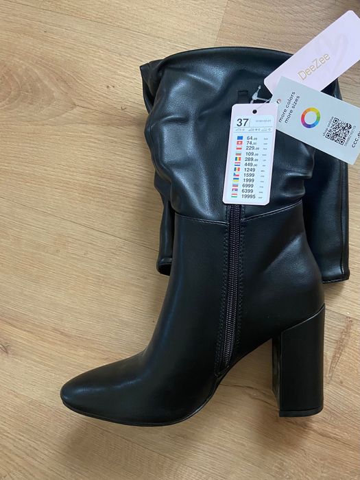 Черни високи дамски ботуши Dee Zee н-р 37
