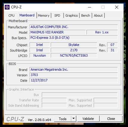 Дънна платка Asus ROG  Z170+ Intel® Core i7-6700K+16gb lga 1151