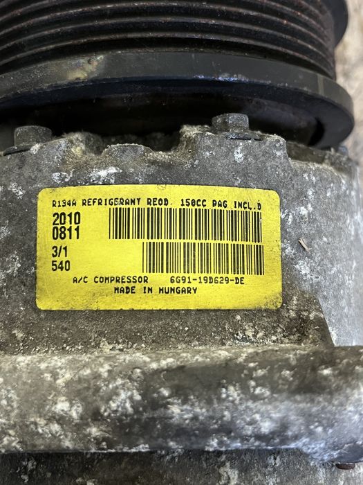 Compresor AC/clima Ford Mondeo 2.0 2010 cod: 6G91-19D629-DE