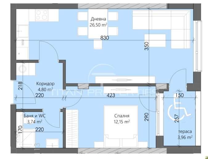 Продава се Двустаен апартамент в Пловдив, Кършияка - 70 кв.м за 1202 €/кв.м - Снимка #6