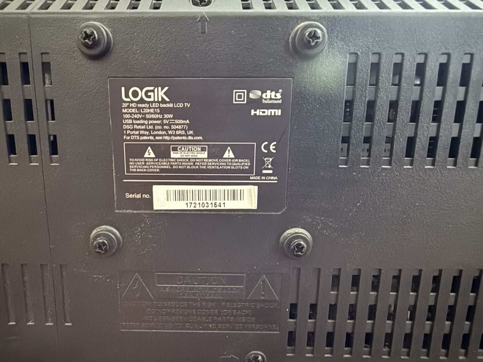 Телевизор LOGIK 20"