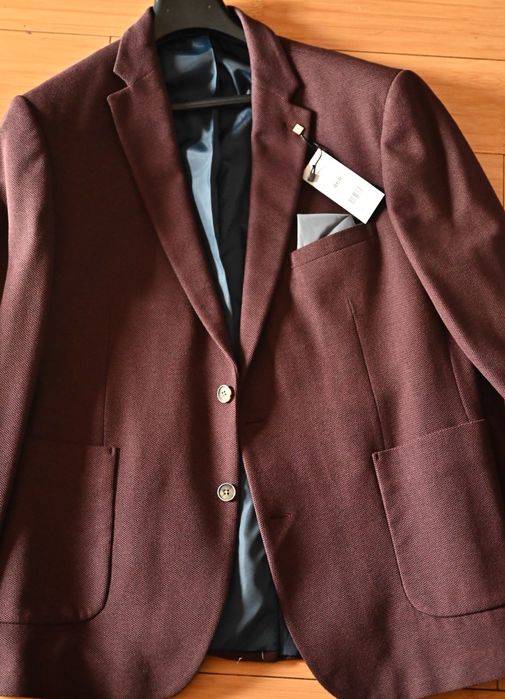 Sacou Burton Menswear London 56 bordeaux nou