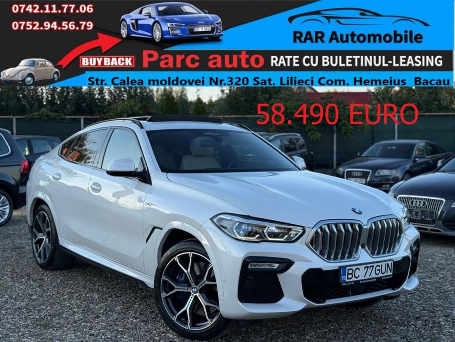 Bmw X6 4.0D Hybrid Grila luminata SkyLounge FULL Garantie Buy-Back