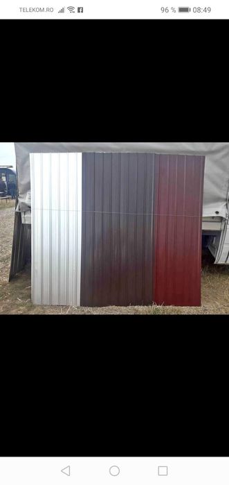 Vand Tabla cutata colorata și zincata