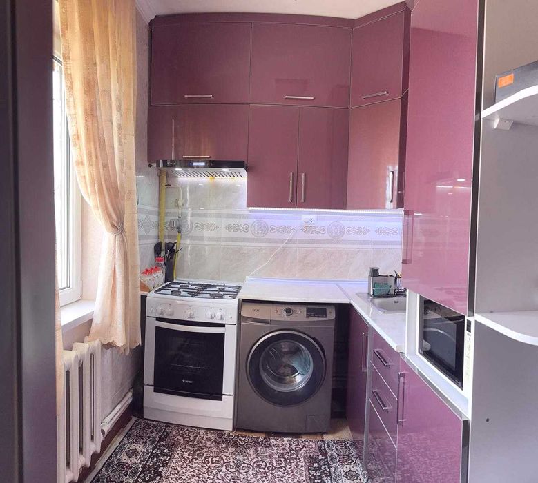 «КАРАСУ-1», «209-школа»  2-комнатная, (60м2). ЕВРО, с МЕБЕЛЬЮ.