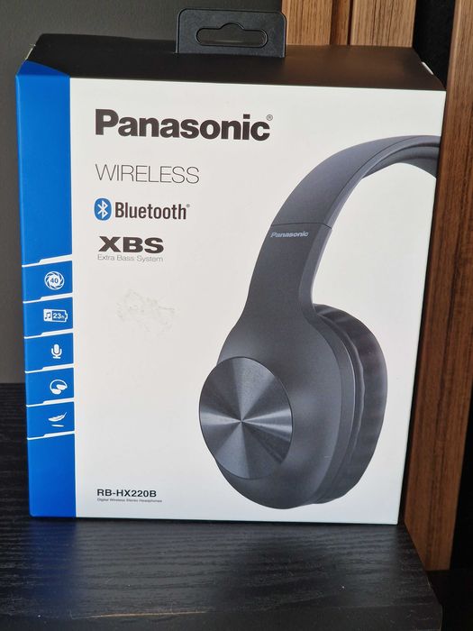 Нови Безжични слушалки с микрофон Panasonic - RB-HX220B, черни