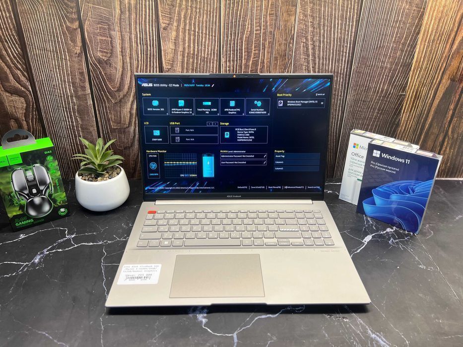 Ноутбук бизнес класса ASUS VivoBook S16 /Ryzen 5-5600H/16GB/512GB/AMD