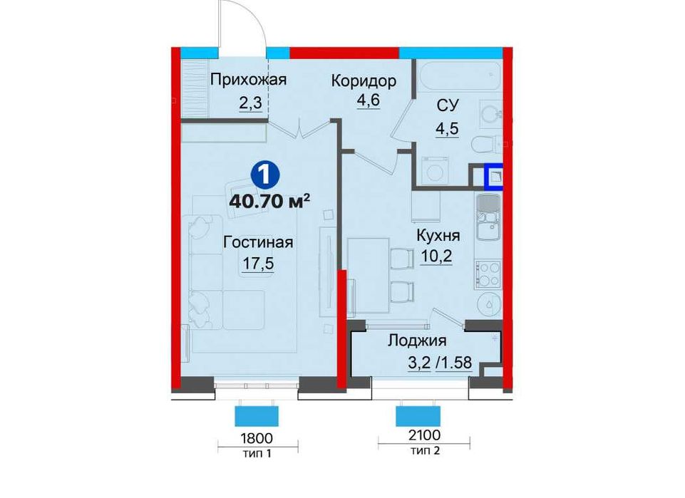 Акция! 1-комнатная квартира по выгодной цене  рядом озеро и парк! (SJ)