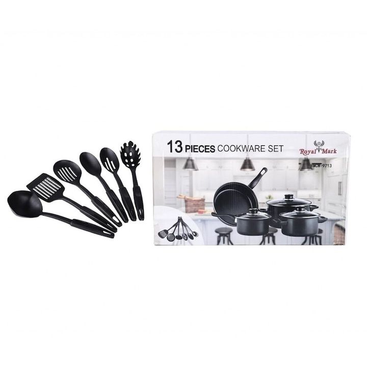 Тенджери и тигани за готвене от 13 части Royal Mark - 30% Акция