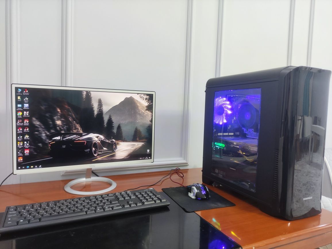 Мощный игровой компьютер Ryzen 5 2600, GTX 1660, 16Gb RAM, 256GB SSD