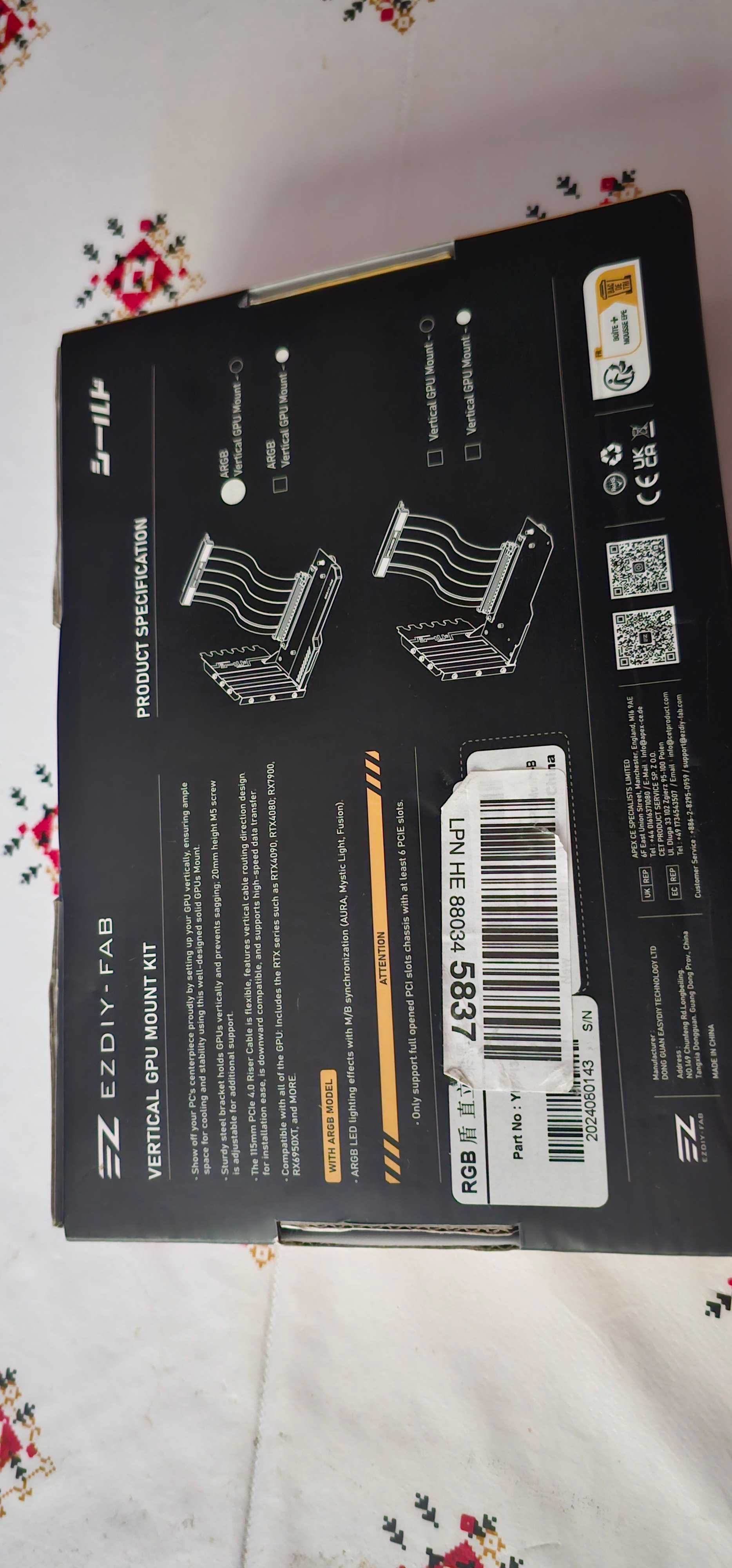 suport vertical placa video gpu