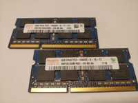 Hynix 2 X 4GB PC3-10600S Laptop SODIMM CL9 1.5V Non-ECC DDR3 Memory