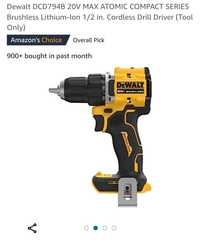 Dewalt dcd794b шуруповерт