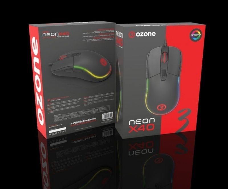 Mouse gaming Neon X40 optical RGB 7200 DPI Negru