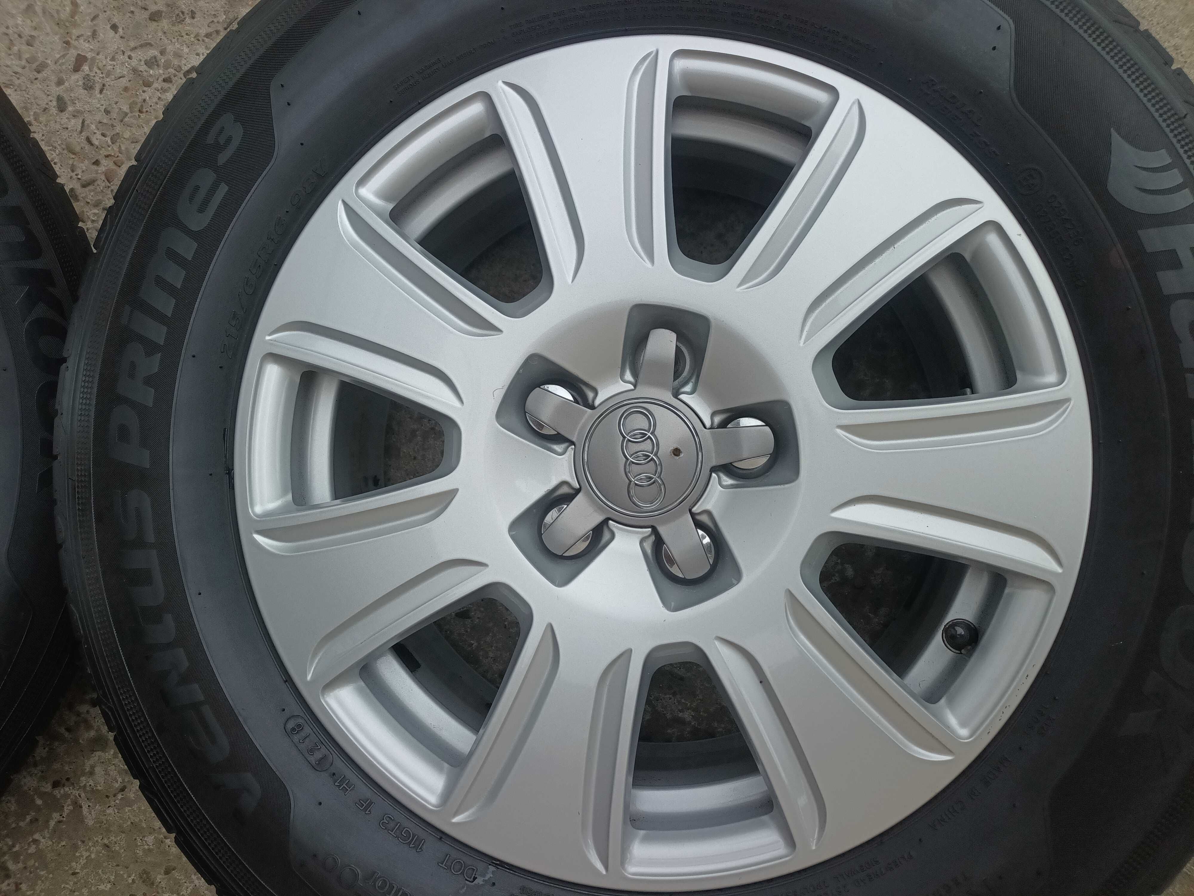 Set jante audÿi Q3 Q5 A4 A6+anvelope vara 215 65 16 Hankook