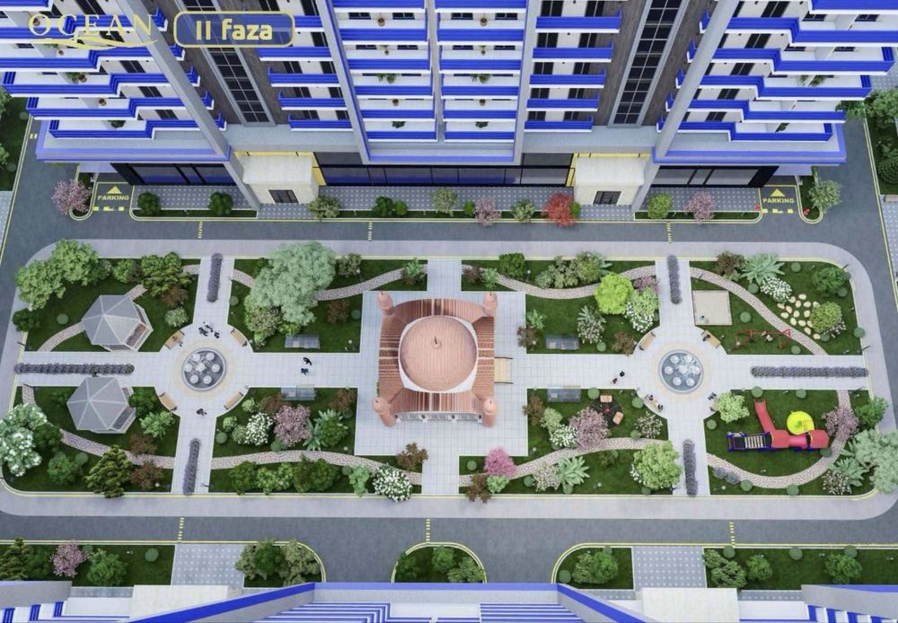 Xonsaroy Ocean 4-x xonadon, 4/10/16, 108 m2 sotiladi korobka