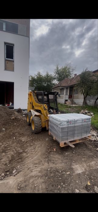 Miniexcavator 1.5t Bobcat incarcator frontal stivuitor